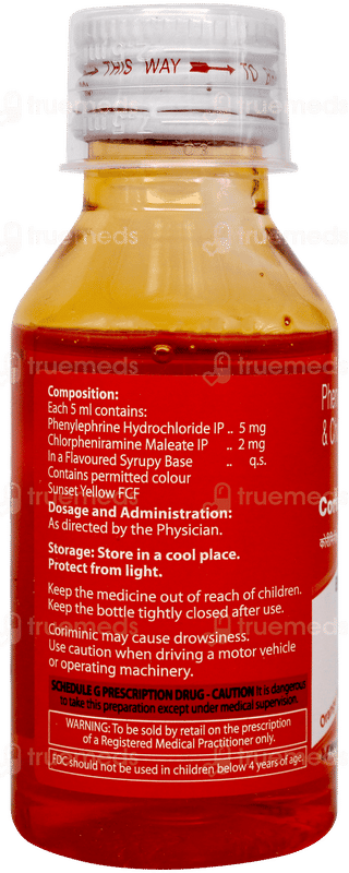 Coriminic Orange Flavour Syrup 75ml