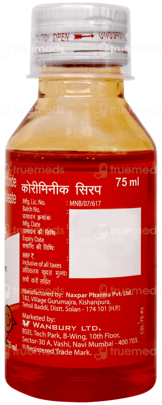 Coriminic Orange Flavour Syrup 75ml