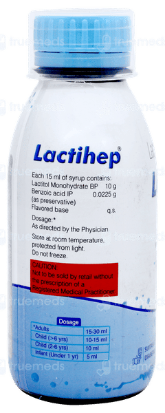 Lactihep Lemon Flavour Syrup 200ml Lactihep Lemon Flavour Syrup 200ml