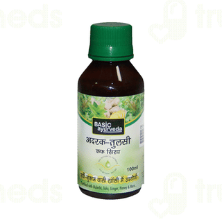 Basic Ayurveda Adrak Tulsi Cough Syrup 100ml