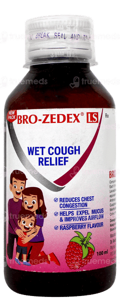 Bro Zedex Ls Raspberry Flavour Expectorant 100ml