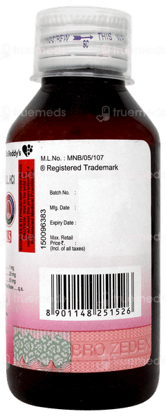 Bro Zedex Ls Raspberry Flavour Expectorant 100ml