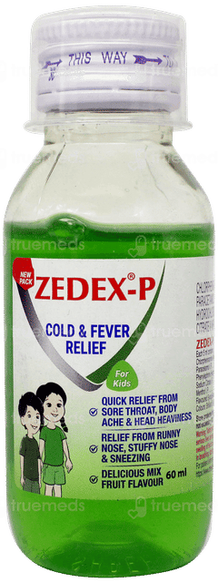 Zedex P Kids Mix Fruit Flavour Syrup 60ml