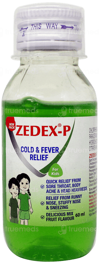 Zedex P Kids Mix Fruit Flavour Syrup 60ml