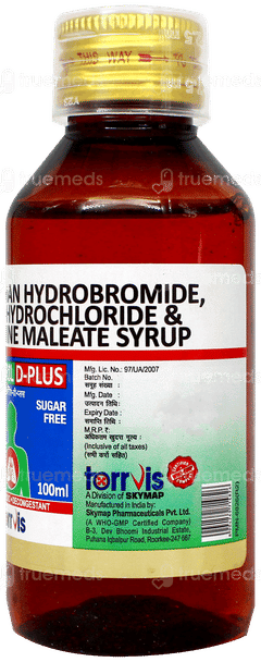 Skycoril D Plus Sugar Free Syrup 100Ml Skycoril D Plus Sugar Free Syrup 100Ml