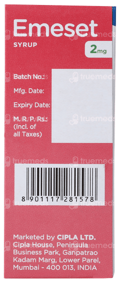 Emeset 2mg Strawberry Flavour Syrup 30ml Emeset 2mg Strawberry Flavour Syrup 30ml