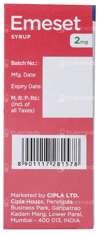 Emeset 2mg Strawberry Flavour Syrup 30ml