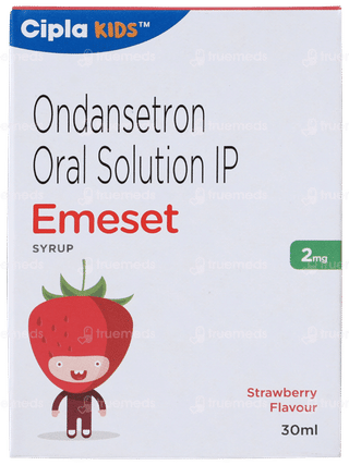Emeset 2mg Strawberry Flavour Syrup 30ml