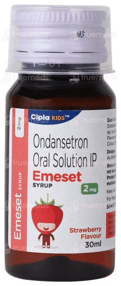 Emeset 2mg Strawberry Flavour Syrup 30ml Emeset 2mg Strawberry Flavour Syrup 30ml