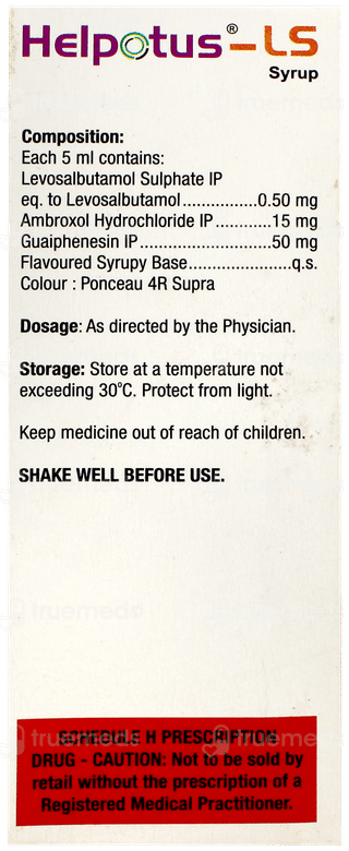 Helpotus Ls Strawberry Raspberry Flavour Syrup 60ml