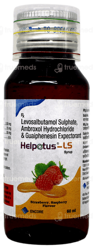Helpotus Ls Strawberry Raspberry Flavour Syrup 60ml