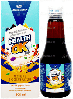 Health Ok Mix Fruit & Chocolate Flavour Syrup 200ml