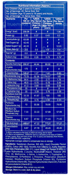 Health Ok Mix Fruit & Chocolate Flavour Syrup 200ml