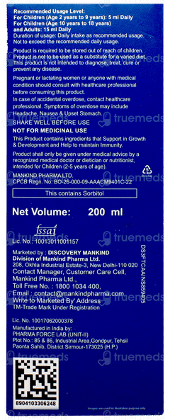 Health Ok Mix Fruit & Chocolate Flavour Syrup 200ml