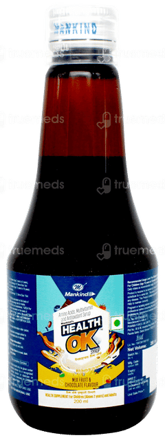 Health Ok Mix Fruit & Chocolate Flavour Syrup 200ml