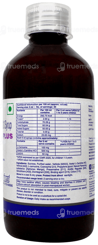 Elcafort Plus Mango Flavour Syrup 200ml