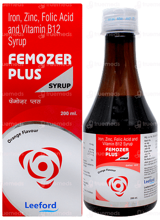 Femozer Plus Orange Flavour Syrup 200ml