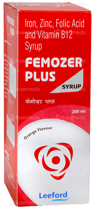 Femozer Plus Orange Flavour Syrup 200ml