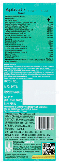 Aptivate Pineapple Flavour Syrup 175ml With Chhota Bheem Stationery Kit Free Aptivate Pineapple Flavour Syrup 175ml With Chhota Bheem Stationery Kit Free