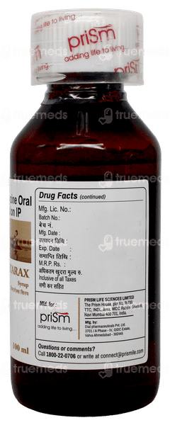 Vistarax Cherry Fruit Flavour Syrup 100ml