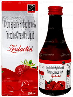 Zenlactin Strawberry Flavour Liquid 200ml