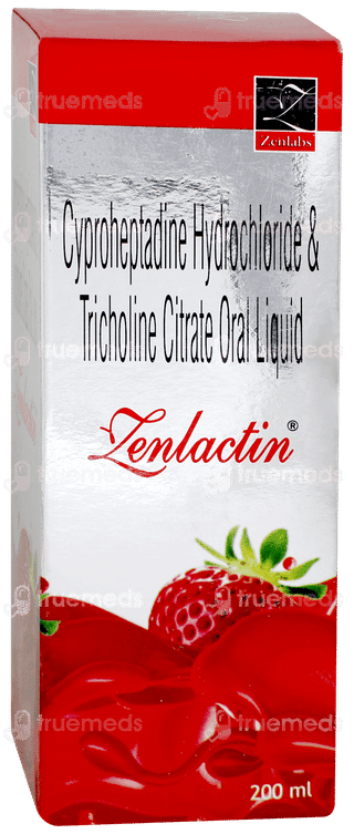 Zenlactin Strawberry Flavour Liquid 200ml