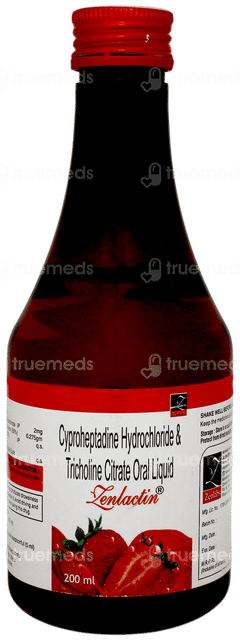 Zenlactin Strawberry Flavour Liquid 200ml