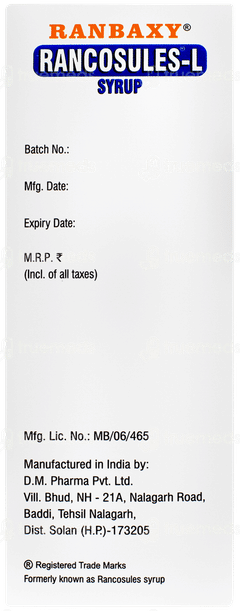 Rancosules L Mixed Fruit Flavour Syrup 200ml