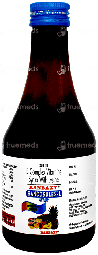 Rancosules L Mixed Fruit Flavour Syrup 200ml