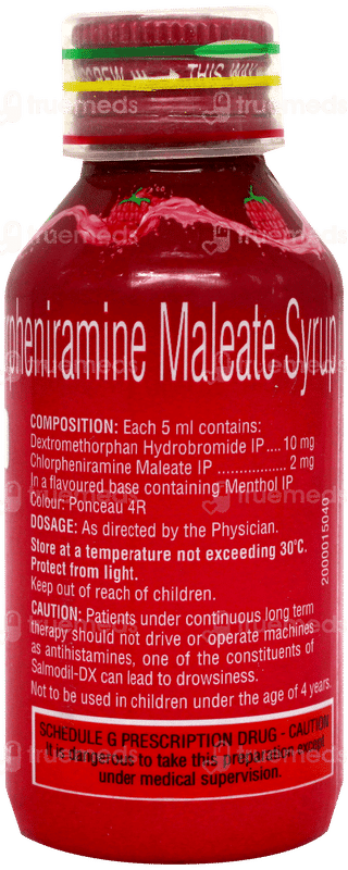 Salmodil Dx Sugar Free Syrup 100Ml