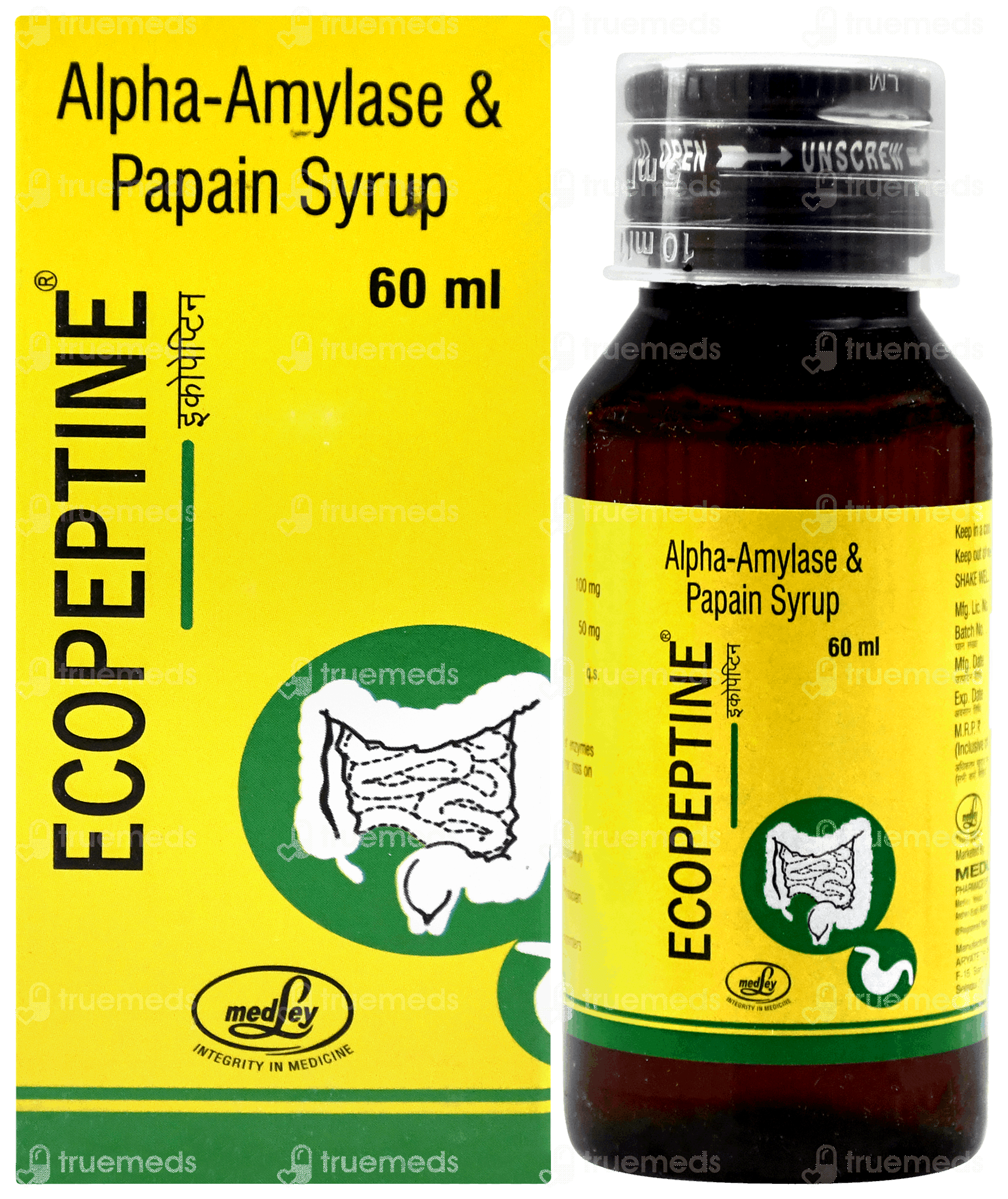 Epitwin Syrup Ecopeptine Syrup 60ml - Uses, Side Effects, Dosage, Price | Truemeds