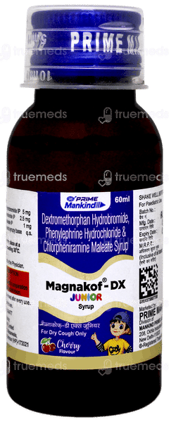 Magnakof Dx Junior Cherry Flavour Syrup 60ml