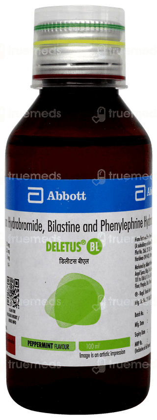 Deletus Bl Peppermint Flavour Syrup 100ml
