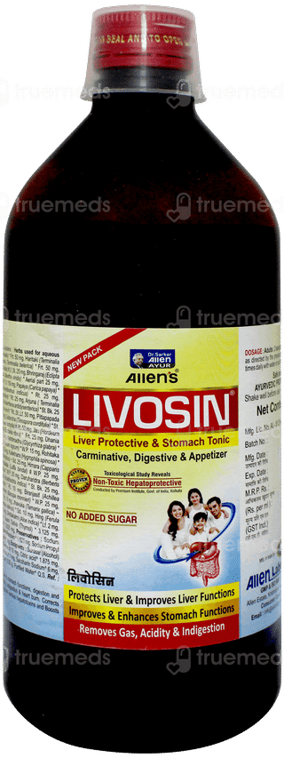 Livosin No Added Sugar Syrup 450ml