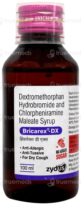 Bricarex Dx No Added Sugar Syrup 100ml