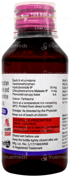 Bricarex Dx No Added Sugar Syrup 100ml Bricarex Dx No Added Sugar Syrup 100ml