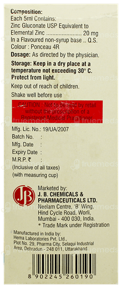 Z & D Syrup 100Ml