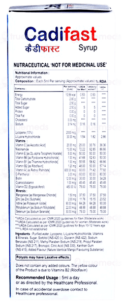 Cadifast Syrup 200Ml