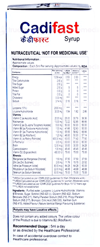 Cadifast Syrup 200Ml