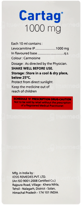 Cartag 1000mg Syrup 60ml