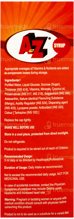 A To Z Mango Flavour Syrup 100Ml