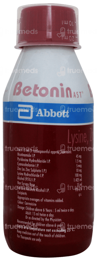 Betonin Ast No Added Sugar Tonic 225ml