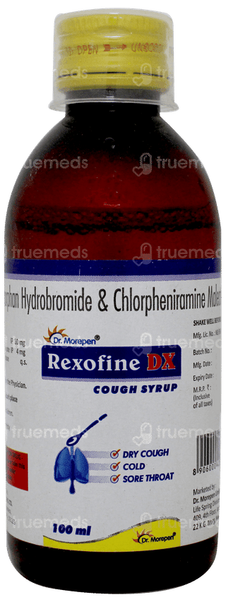 Rexofine Dx Cough Syrup 100ml