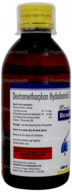 Rexofine Dx Cough Syrup 100ml Rexofine Dx Cough Syrup 100ml