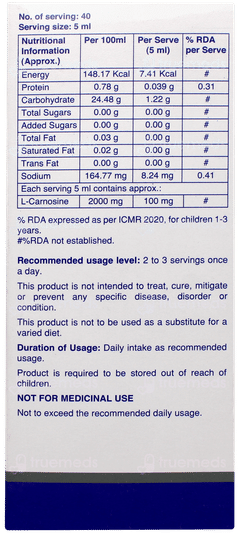 Elcafort Lc Mango Flavour Syrup 200ml