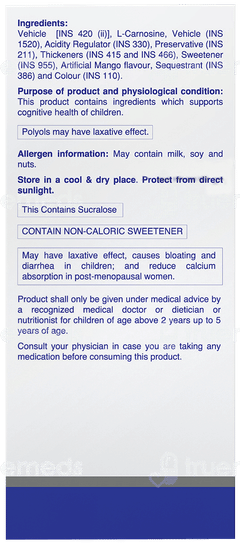 Elcafort Lc 400 Mango Flavour Syrup 200Ml Elcafort Lc 400 Mango Flavour Syrup 200Ml