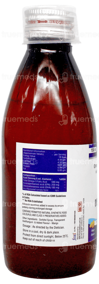 Brainmek Mango Flavour Syrup 150Ml