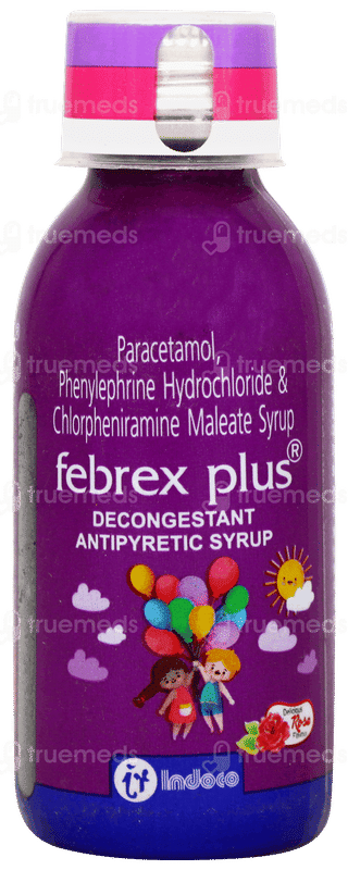 Febrex Plus Rose Flavour Syrup 60ml