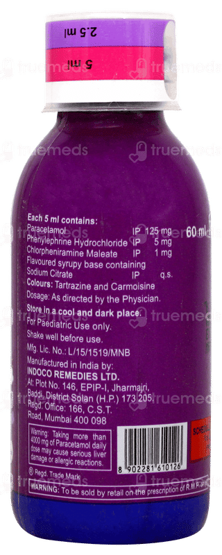 Febrex Plus Rose Flavour Syrup 60ml