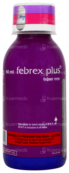 Febrex Plus Rose Flavour Syrup 60ml